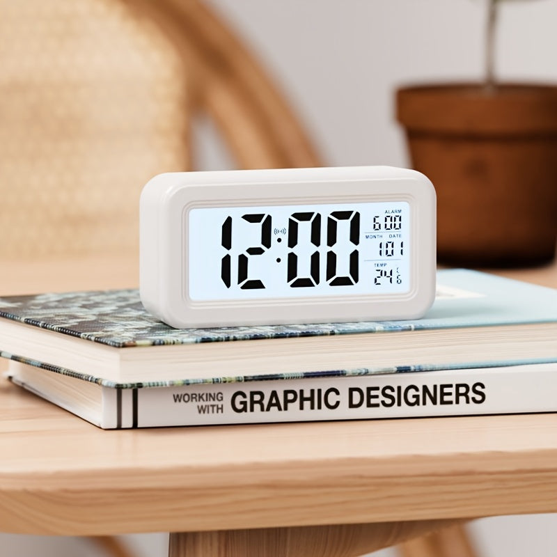 TimeClear | Slank LCD Digital Vækkeur