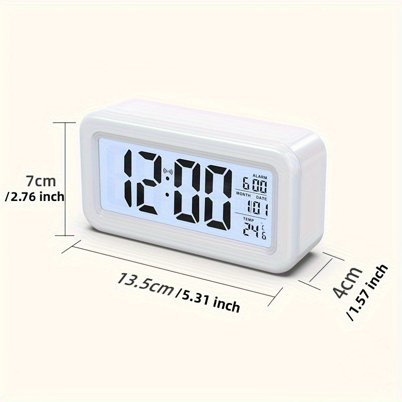 TimeClear | Slank LCD Digital Vækkeur