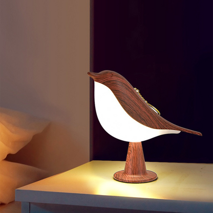 TwiLightBird | Genopladelig LED Nattelys med Touch og Kreativt Fugledesign