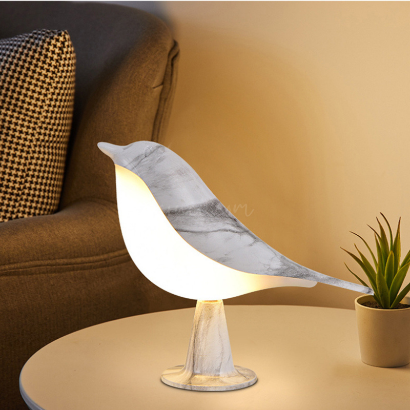 TwiLightBird | Genopladelig LED Nattelys med Touch og Kreativt Fugledesign