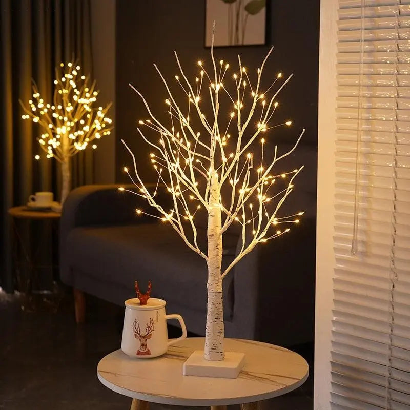 TwinkleTree | Elegant Birke-Træ Design Lampe