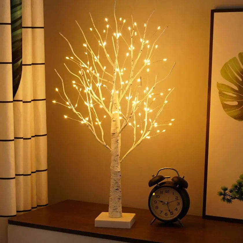 TwinkleTree | Elegant Birke-Træ Design Lampe