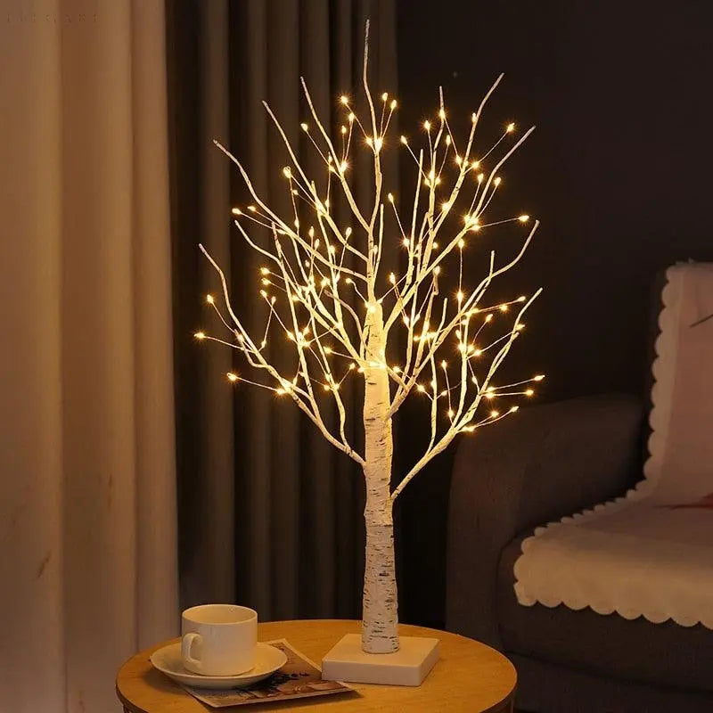 TwinkleTree | Elegant Birke-Træ Design Lampe