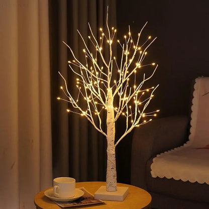 TwinkleTree | Elegant Birke-Træ Design Lampe