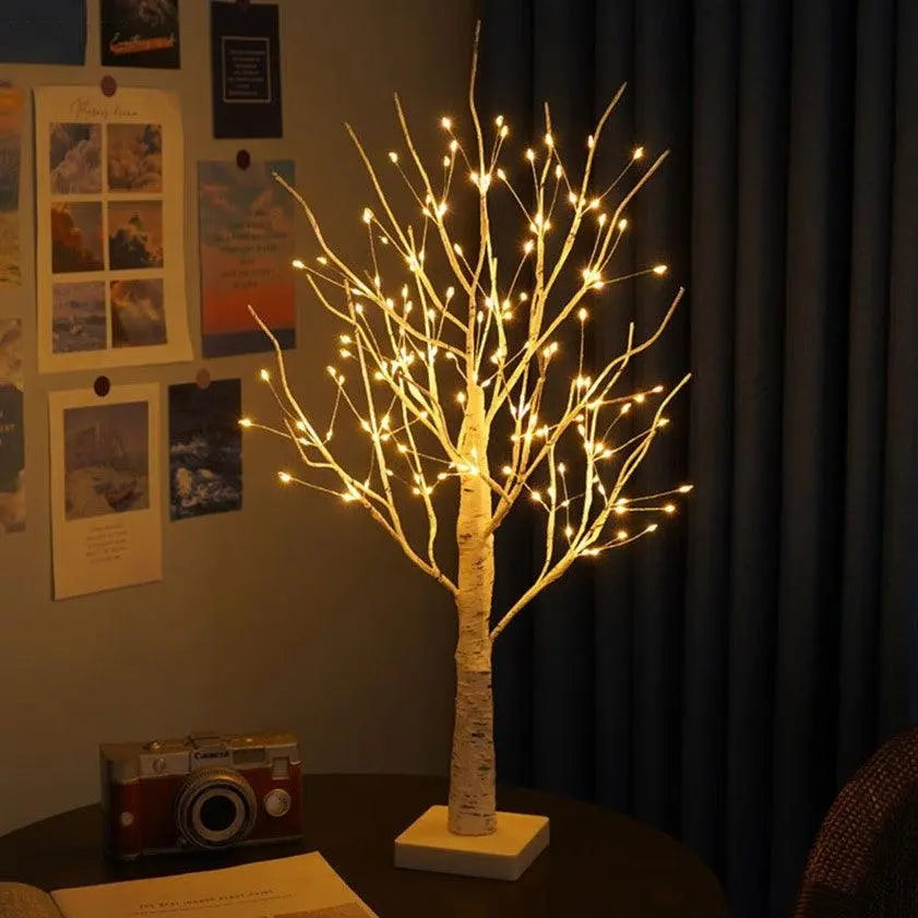 TwinkleTree | Elegant Birke-Træ Design Lampe