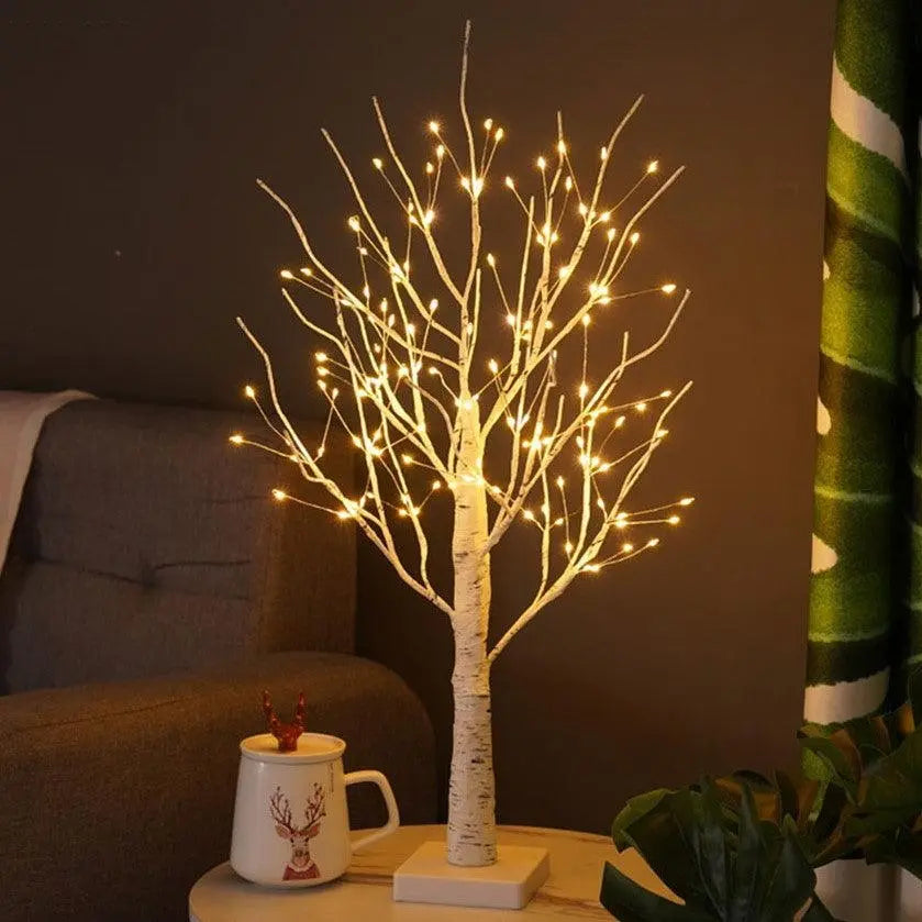 TwinkleTree | Elegant Birke-Træ Design Lampe