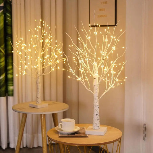TwinkleTree | Elegant Birke-Træ Design Lampe