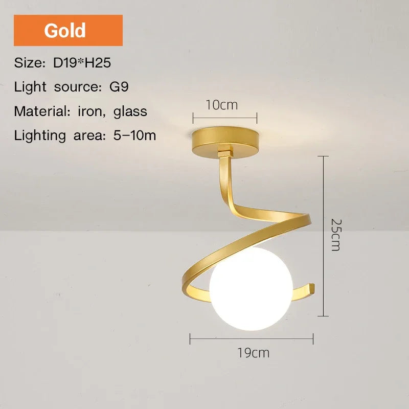 TwistShine | Lysende Loftlampe