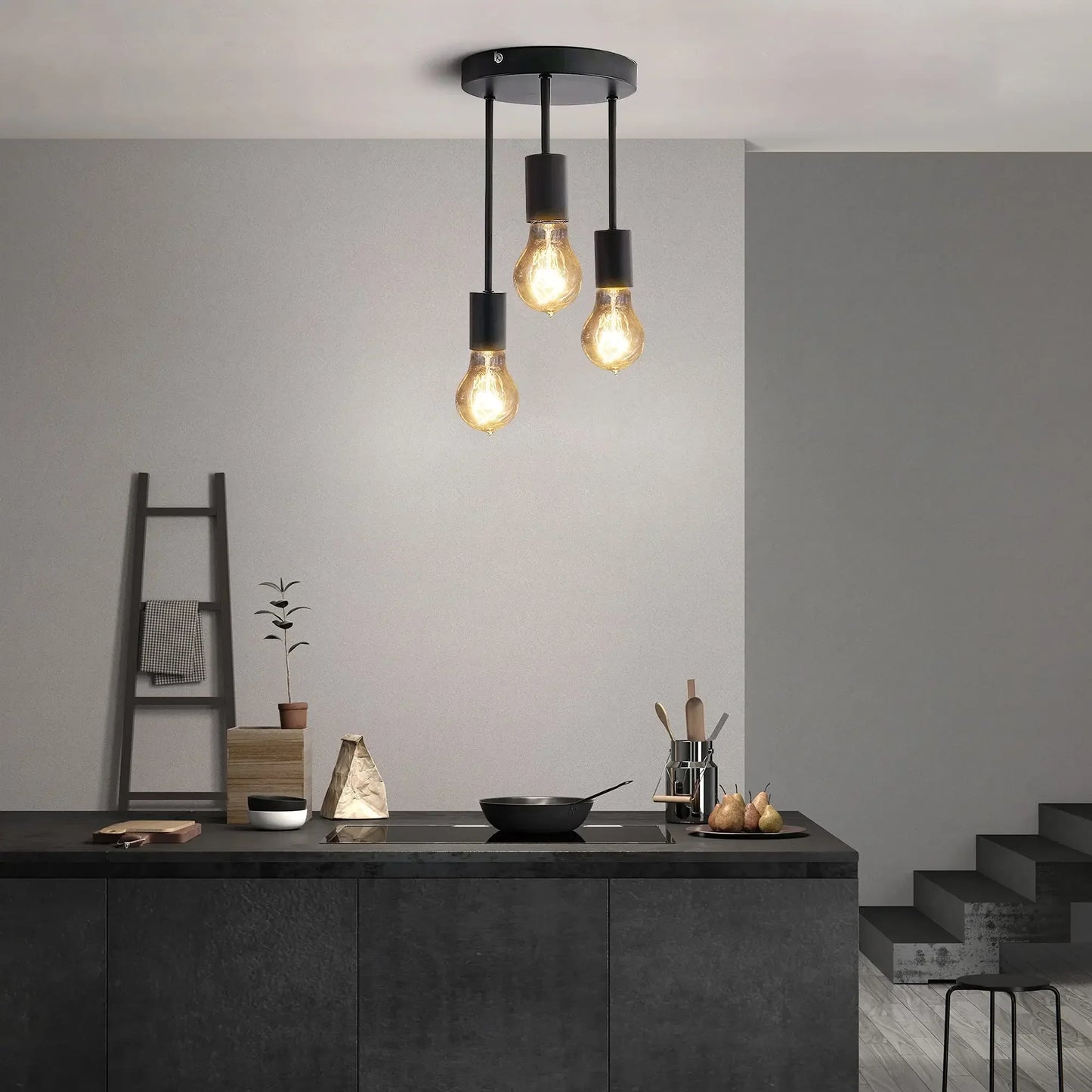 UrbanLite | Industriel Tri-Bulb Loftlampe