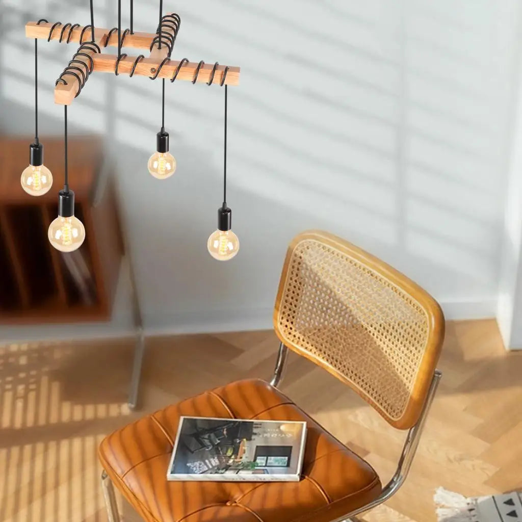 LuxeWood | Elegant Industrielt Lysarmatur