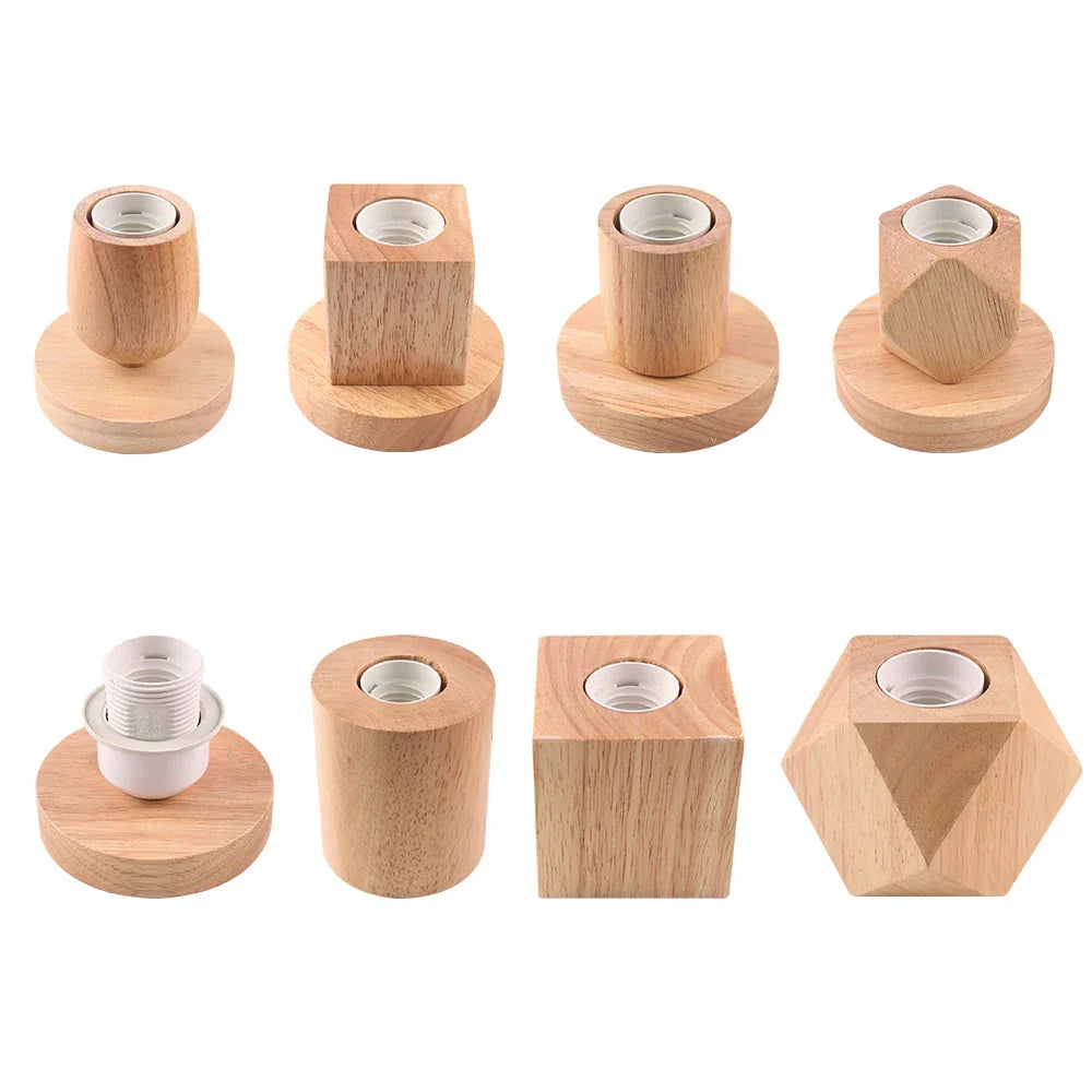 HexaShine | Geometrisk Træbordlampe