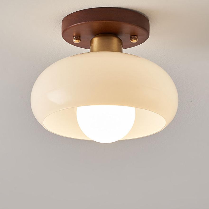 VintageGleam | Klassisk Hvid Loftlampe i Retro Stil