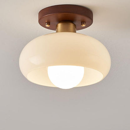 VintageGleam | Klassisk Hvid Loftlampe i Retro Stil