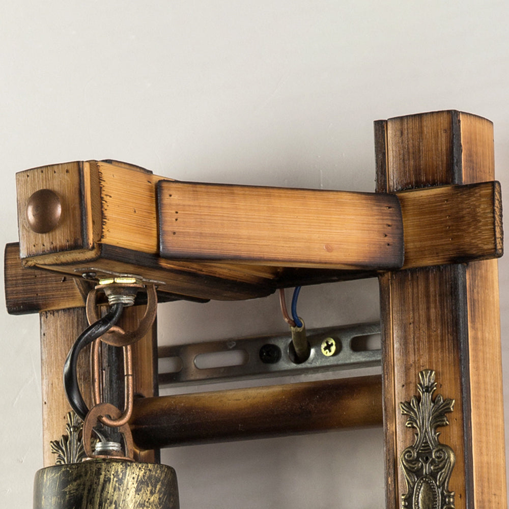 VintageKnot | Håndlavet Træ & Reb Lampe