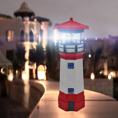 LighthouseGlow | Solcelledrevet Have Lampe