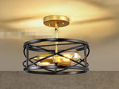Wireframe | Vintage Trommel Lampe