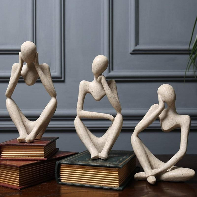 WonderSculpt | Abstrakt harpiksfigur til dekoration og kontor