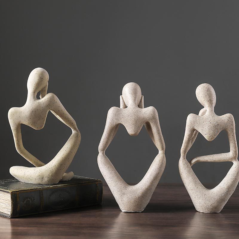 WonderSculpt | Abstrakt harpiksfigur til dekoration og kontor