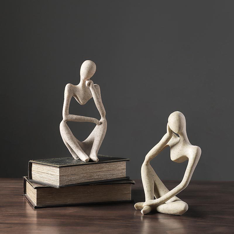 WonderSculpt | Abstrakt harpiksfigur til dekoration og kontor