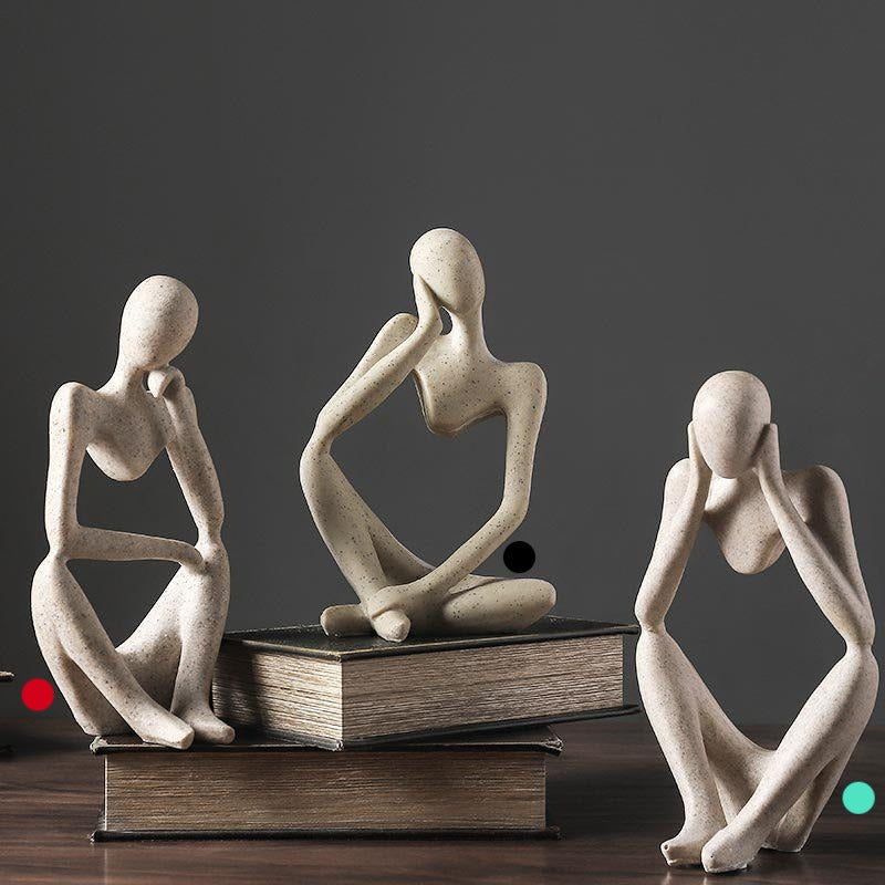 WonderSculpt | Abstrakt harpiksfigur til dekoration og kontor