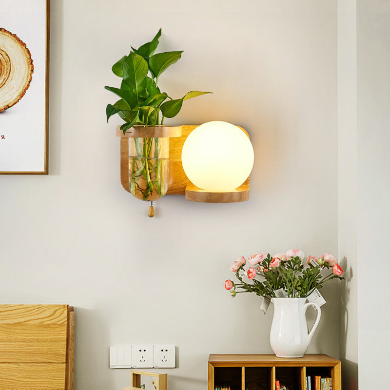 WoodLume | Moderne Væglampe i Træ med LED-Belysning