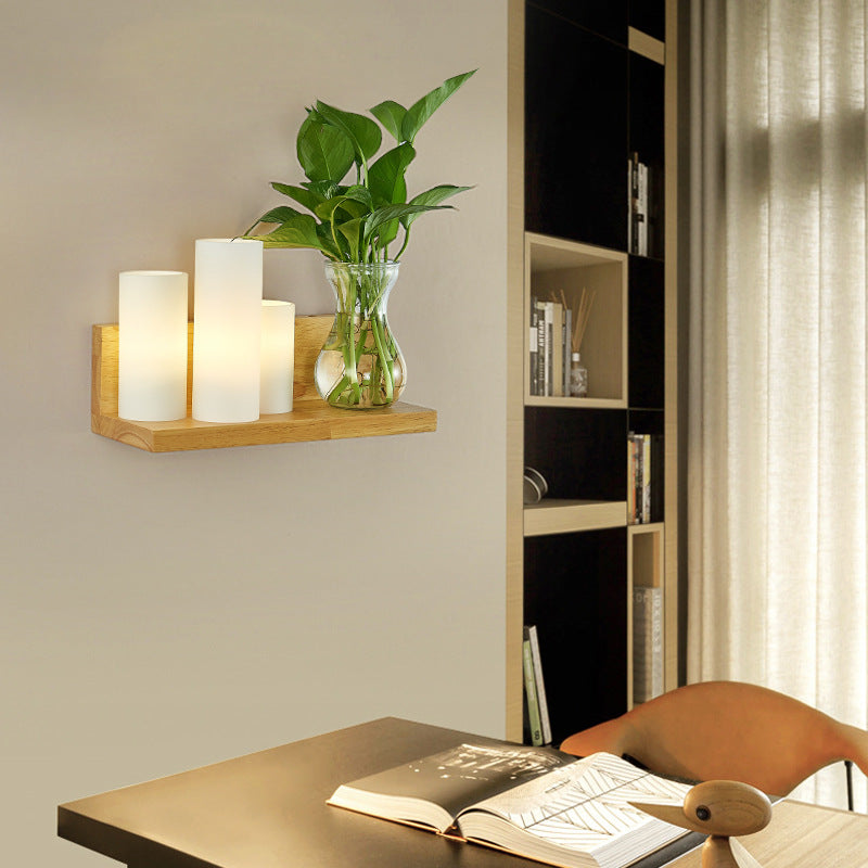 WoodLume | Moderne Væglampe i Træ med LED-Belysning