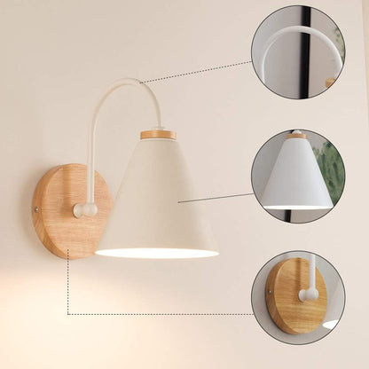 WoodlandGlow | Minimalistisk og alsidig Nordic Væglampe