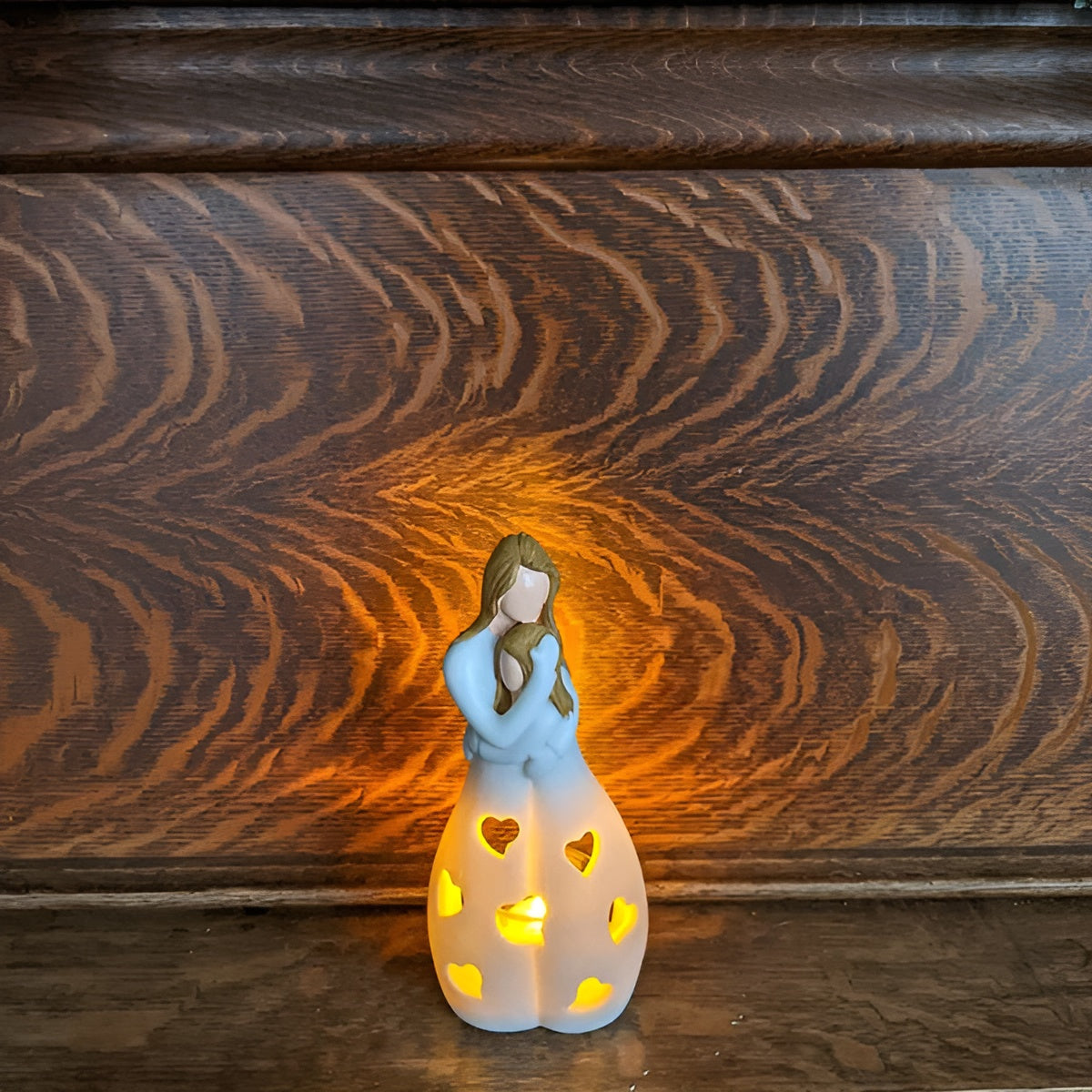 HeartGlow | Hjertevarmende Mor & Datter Statue Lampe