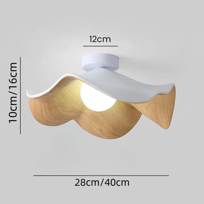 ZenBloom | Unik Loftlampe i Naturmaterialer