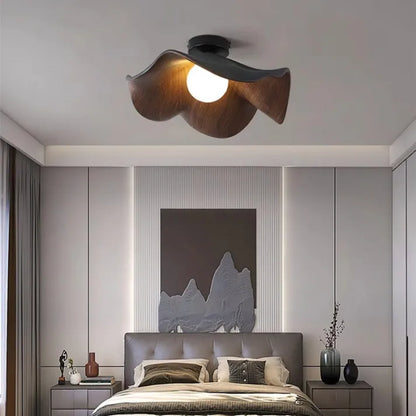 ZenBloom | Unik Loftlampe i Naturmaterialer