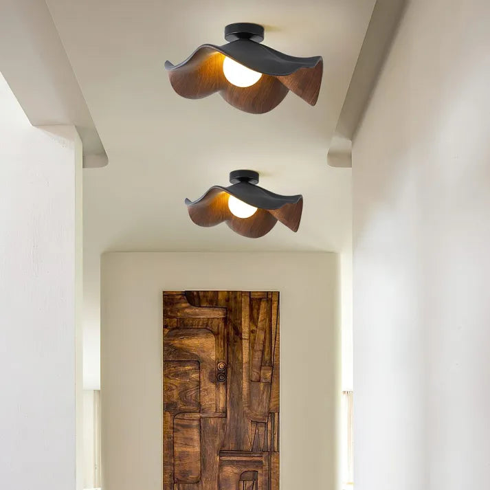 ZenBloom | Unik Loftlampe i Naturmaterialer