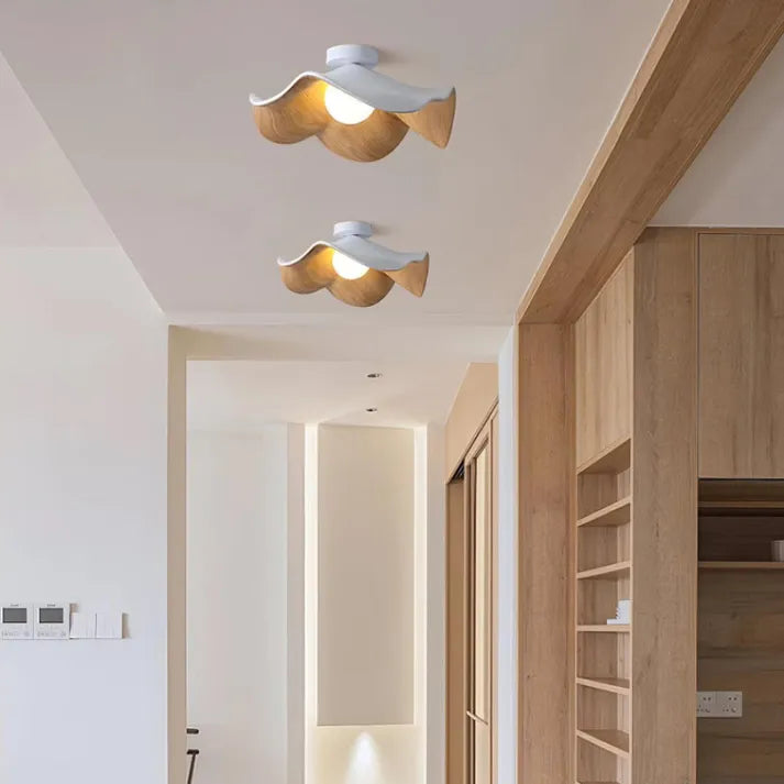 ZenBloom | Unik Loftlampe i Naturmaterialer