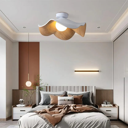 ZenBloom | Unik Loftlampe i Naturmaterialer