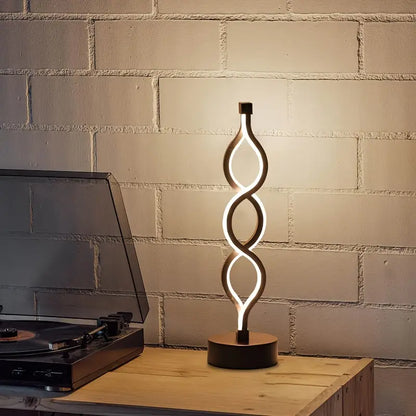 LuminaShade™ | Kreativ & Elegant Spiral Bordlampe