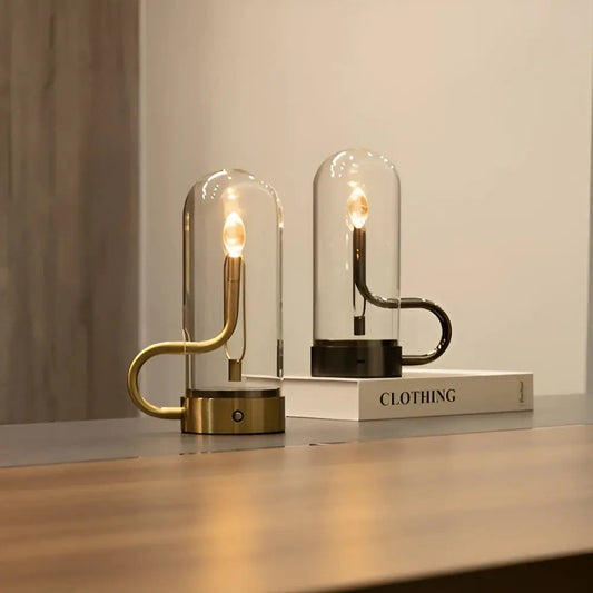 ElysianLight | Glaskuppel Bordlampe