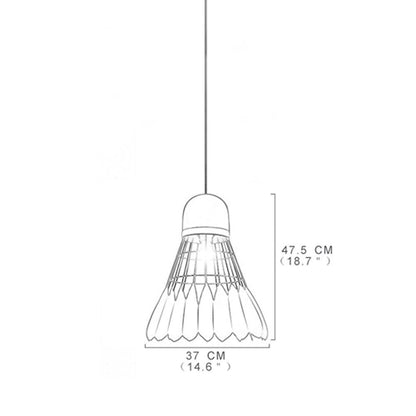 AeroLume | Kunstnerisk Fjer Loftlampe