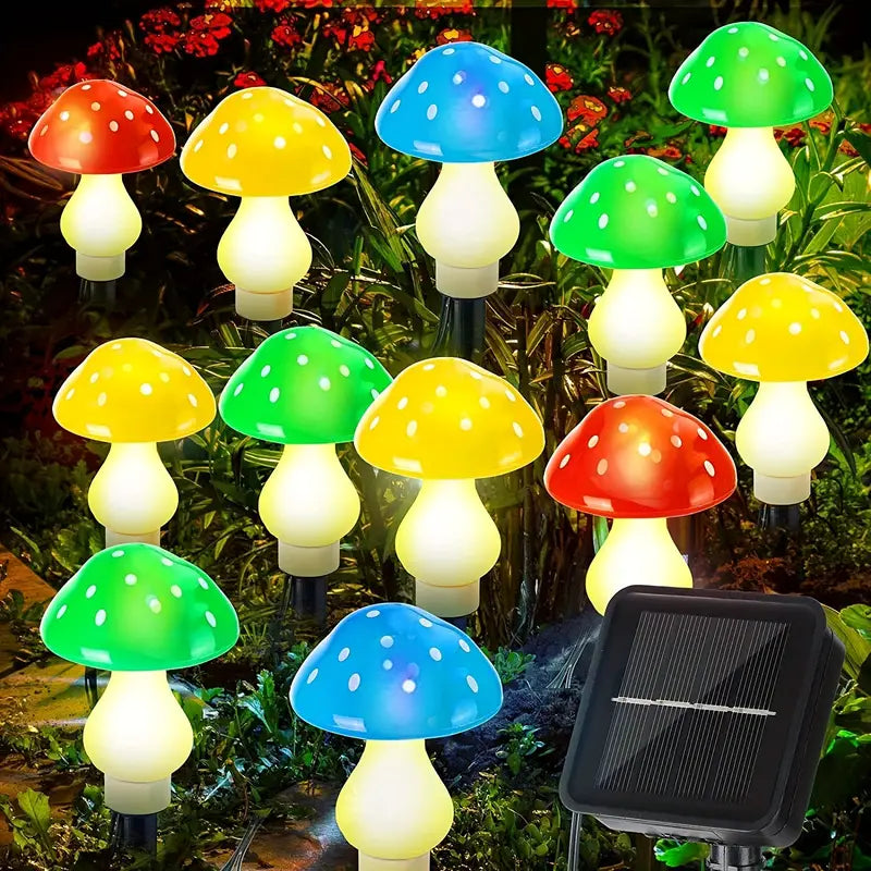 SolaraGarden™ | Moderne & Elegante Solcelle Svampe Lamper | 3 + 3 GRATIS