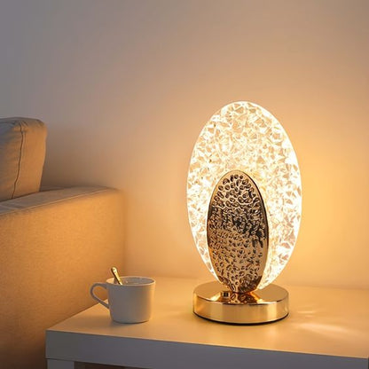 CrystalAura™ | Moderne & Luxe Påfugl Bordlampe