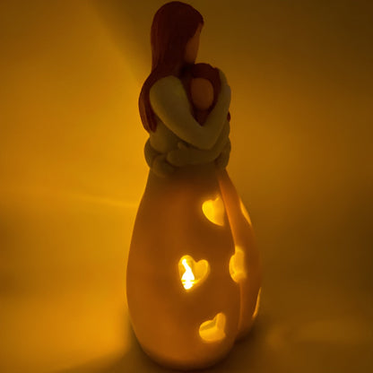 HeartGlow | Hjertevarmende Mor & Datter Statue Lampe