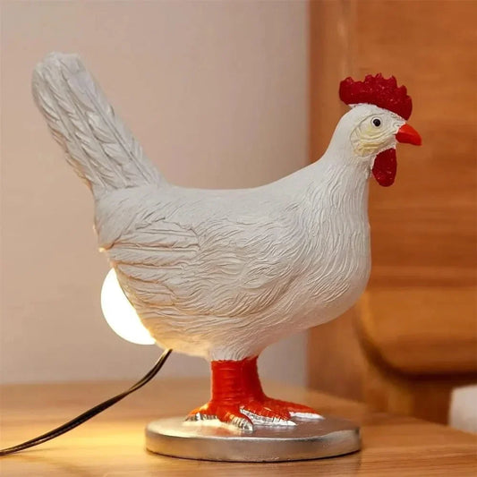 CluckBright | Rustik Kyllingebordlampe