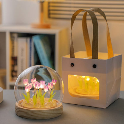 FloraSphere | Rolig Blomster LED Lampe