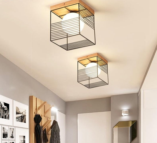 CageGlow | Moderne Firkantet Loftlampe