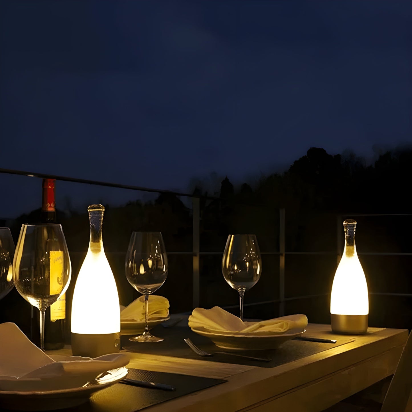 BottleLight | Opladelig Vinflaske Natlampe